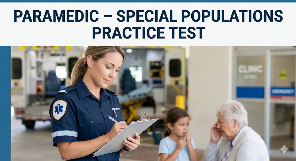 Paramedic – Special Populations Practice Test Banner