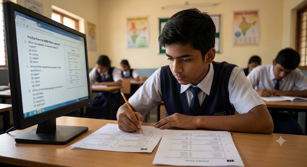 BSEB Matric Optional Practice Test & Exam Prep | India Banner