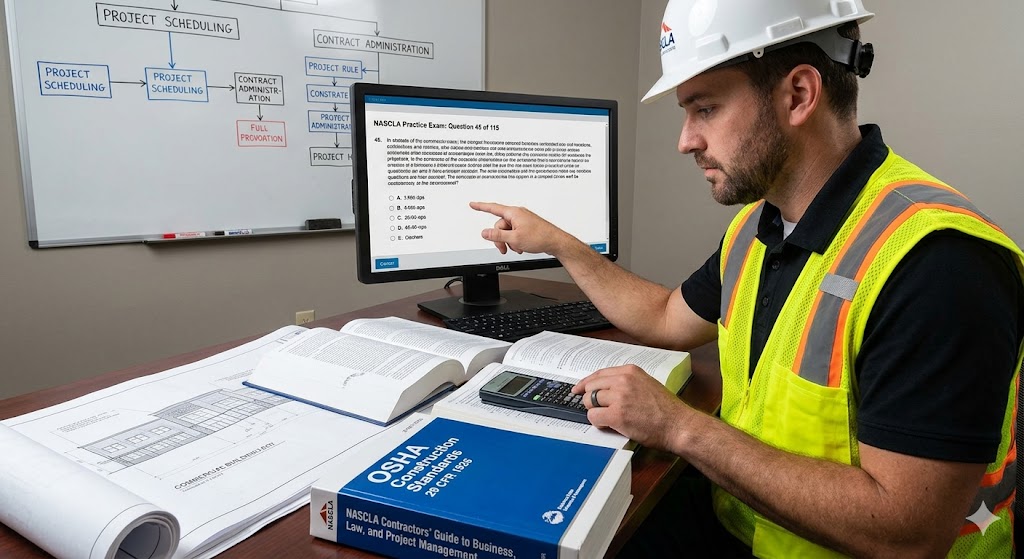 NASCLA Commercial General Contractor Practice Exam Banner