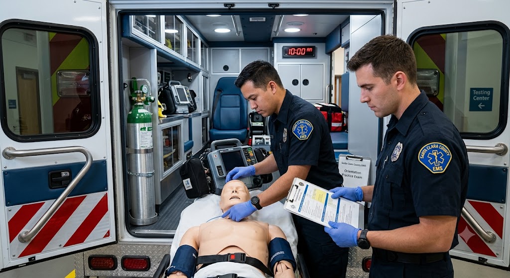 Santa Clara County EMS Orientation Practice Exam Banner