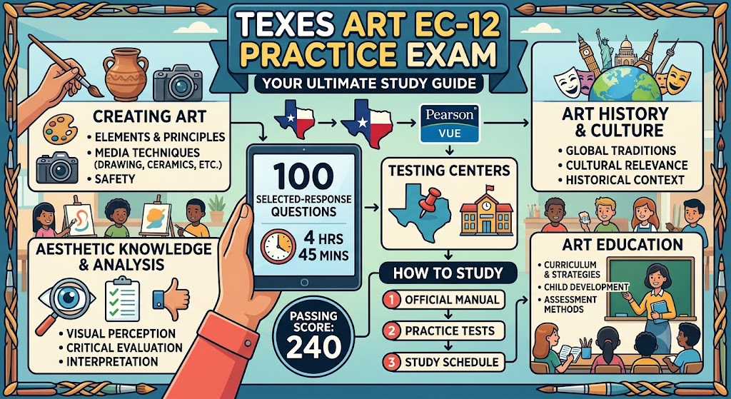 Texes Art EC-12 Practice Exam Banner