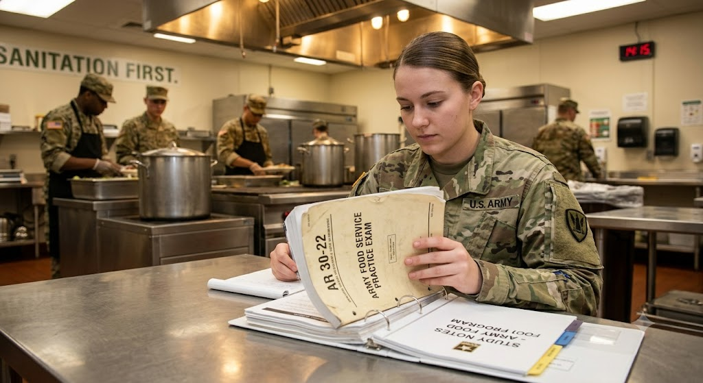 AR 30-22 Army Food Service Program Practice Test Banner