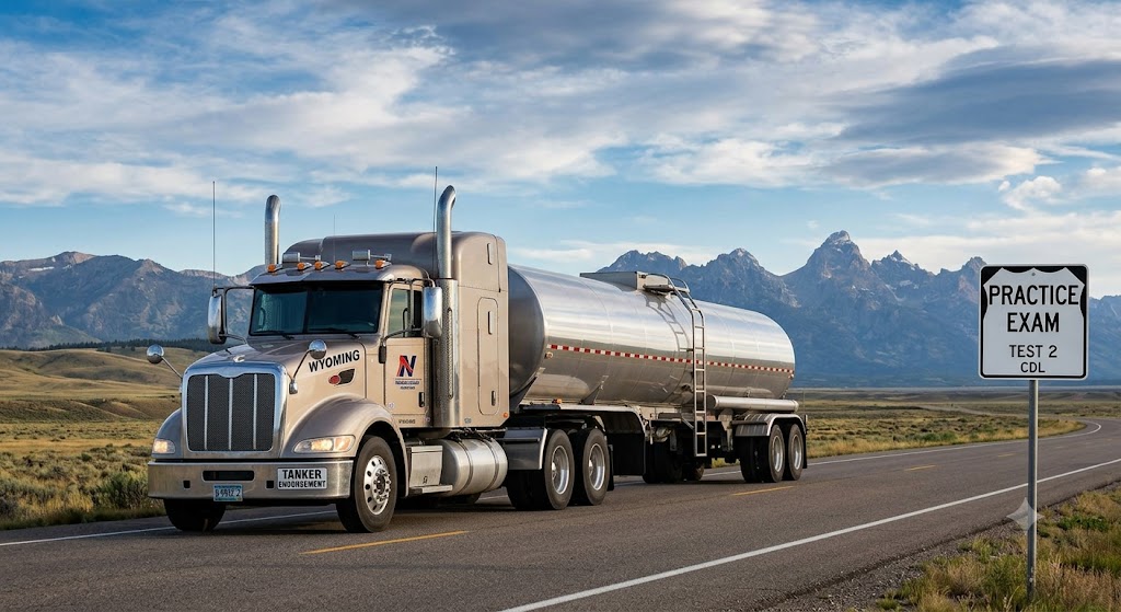 Wyoming CDL Tanker Practice Test 2 Banner