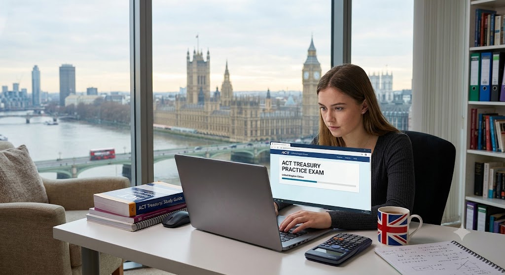 ACT Treasury Practice Test & Exam Prep | United Kingdom Banner