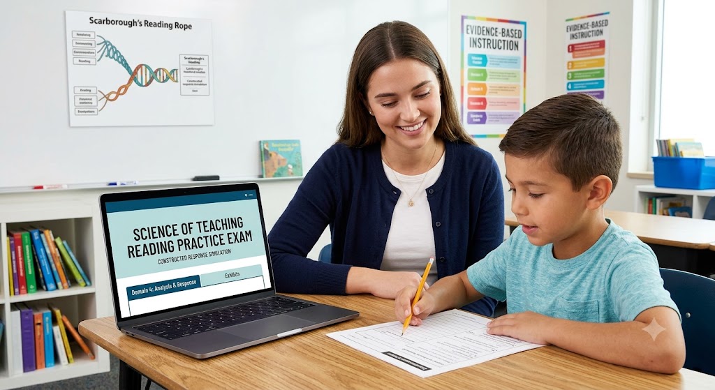 Science of Teaching Reading Constructed Response Practice Test Banner