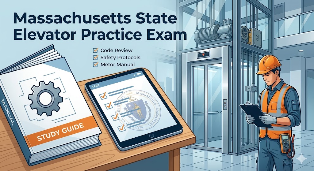 Massachusetts State Elevator Practice Exam Banner