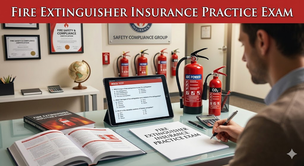 Fire Extinguisher Insurance Practice Exam Banner
