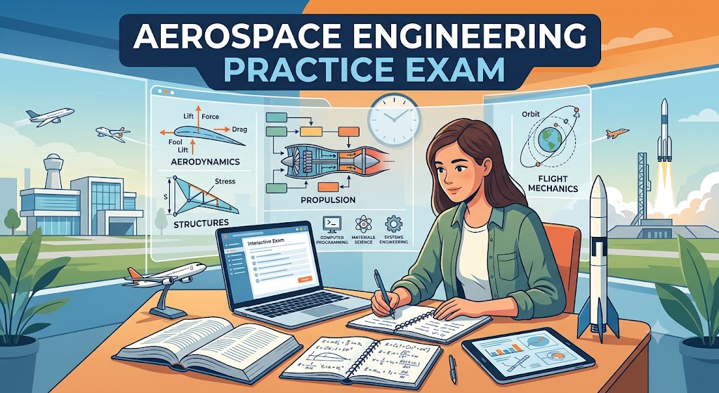 Aerospace Engineering Practice Exam Banner
