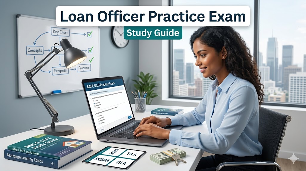 Loan Officer Practice Exam Banner