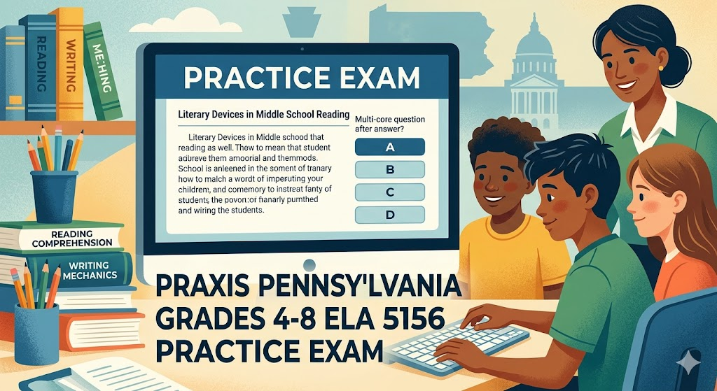 Praxis Pennsylvania Grades 4 8 Subject Concentration 5156 Practice Test 2026 | Exam Prep Questions Banner