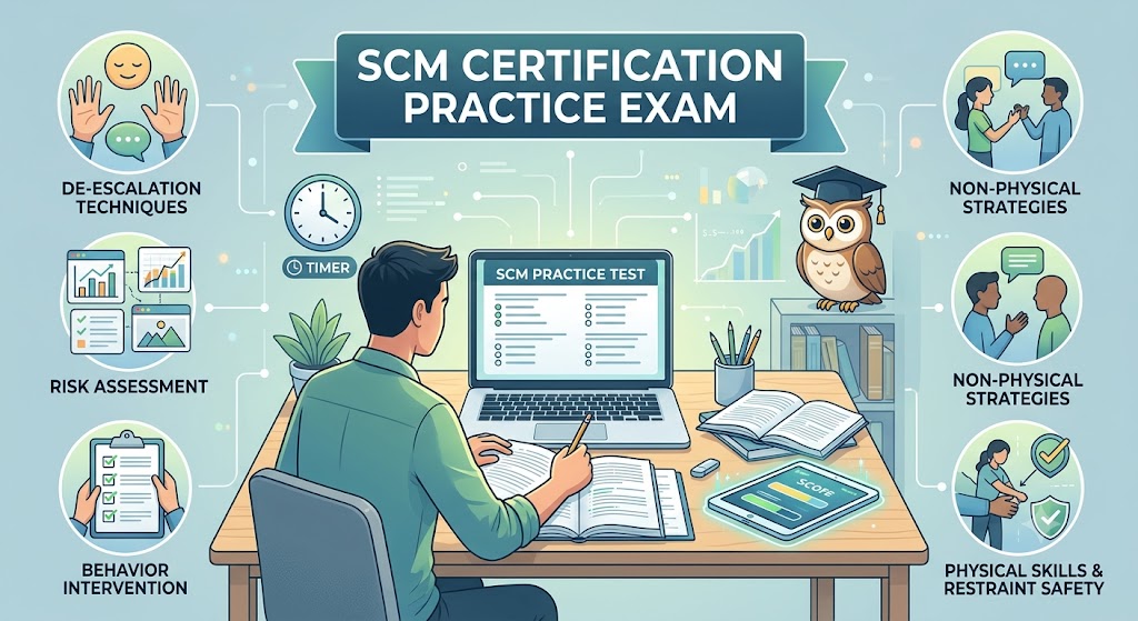 Safe Crisis Management (SCM) Practice Exam Banner
