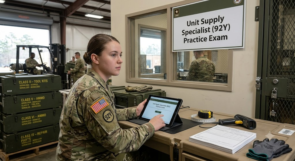 Unit Supply Specialist (92Y) Practice Exam Banner