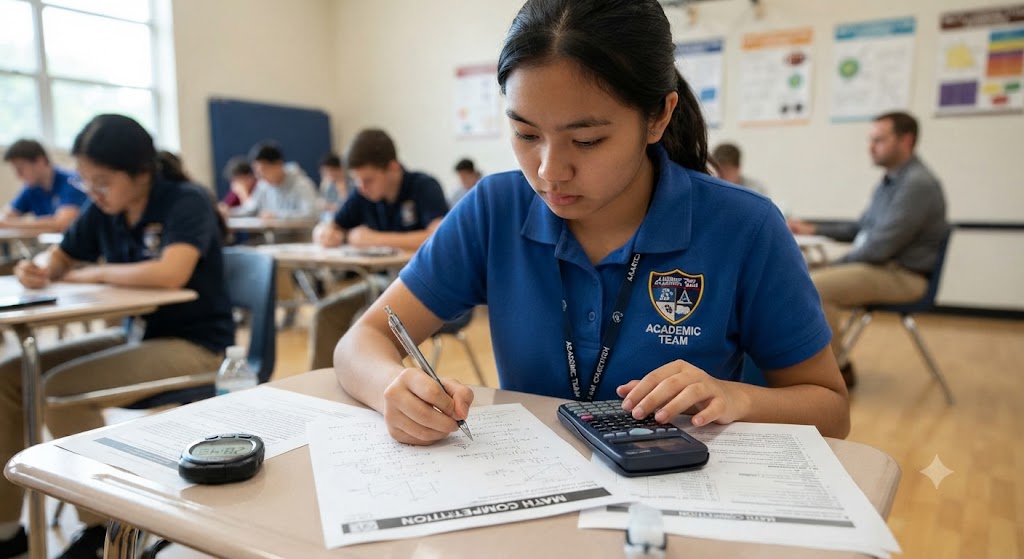 Academic Team – Math Practice Test Banner