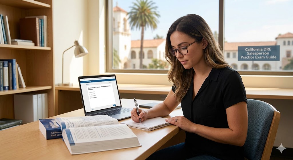 California DRE Salesperson Practice Exam Banner