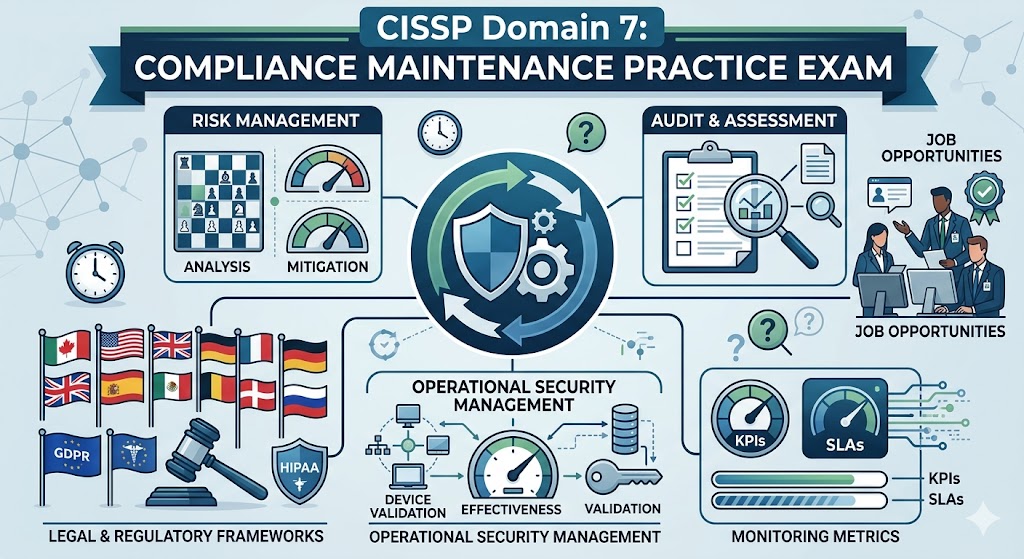 CISSP Domain 7 Compliance Maintenance Practice Test Banner