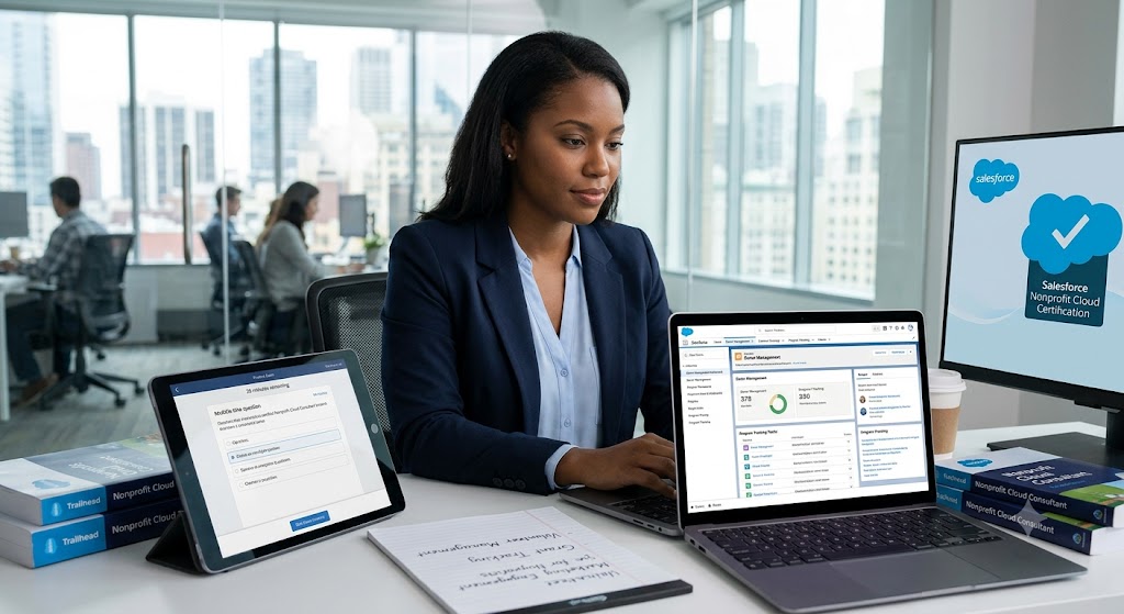 Salesforce Certified Nonprofit Cloud Consultant Practice Exam Banner