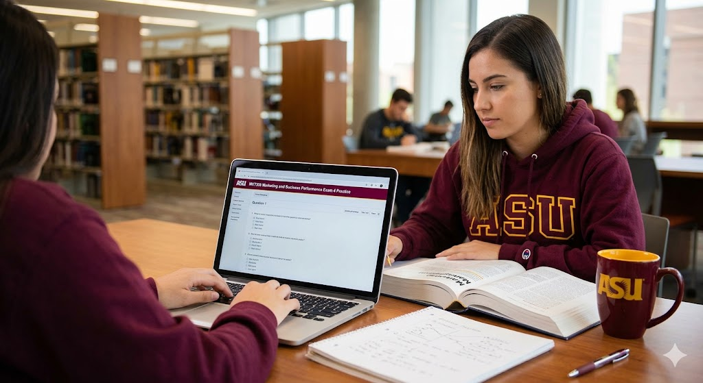 Arizona State University (ASU) MKT300 Marketing and Business Performance Exam 4 Practice Banner