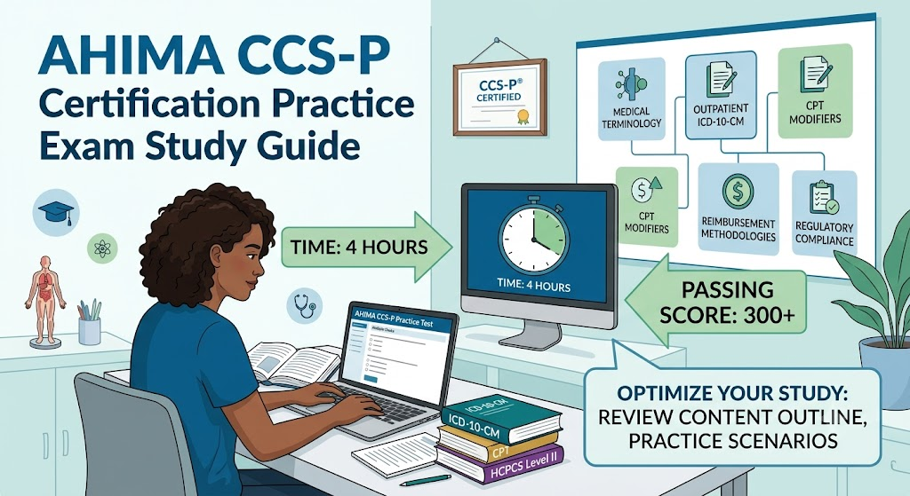AHIMA Certified Coding Specialist – Physician-based (CCS-P) Practice Exam Banner