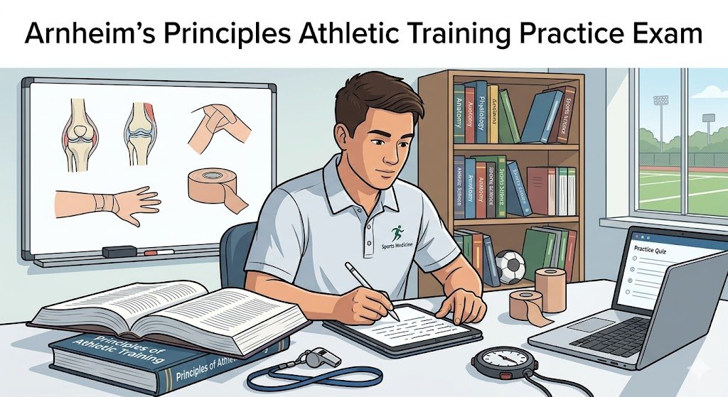 Arnheim's Principles of Athletic Training Practice Test Banner