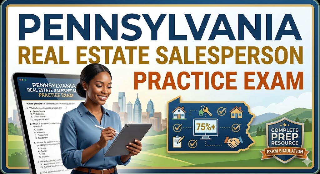 Pennsylvania Real Estate Salesperson Practice Exam Banner