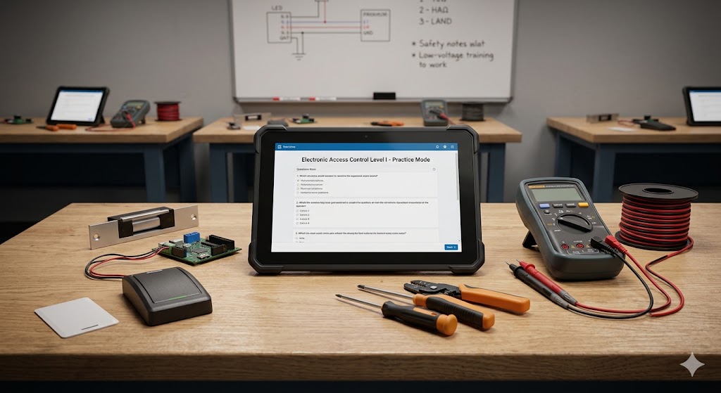 Electronic Access Control Level I Practice Test Banner