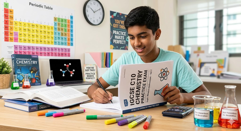 IGCSE C10 Chemistry Practice Test Banner