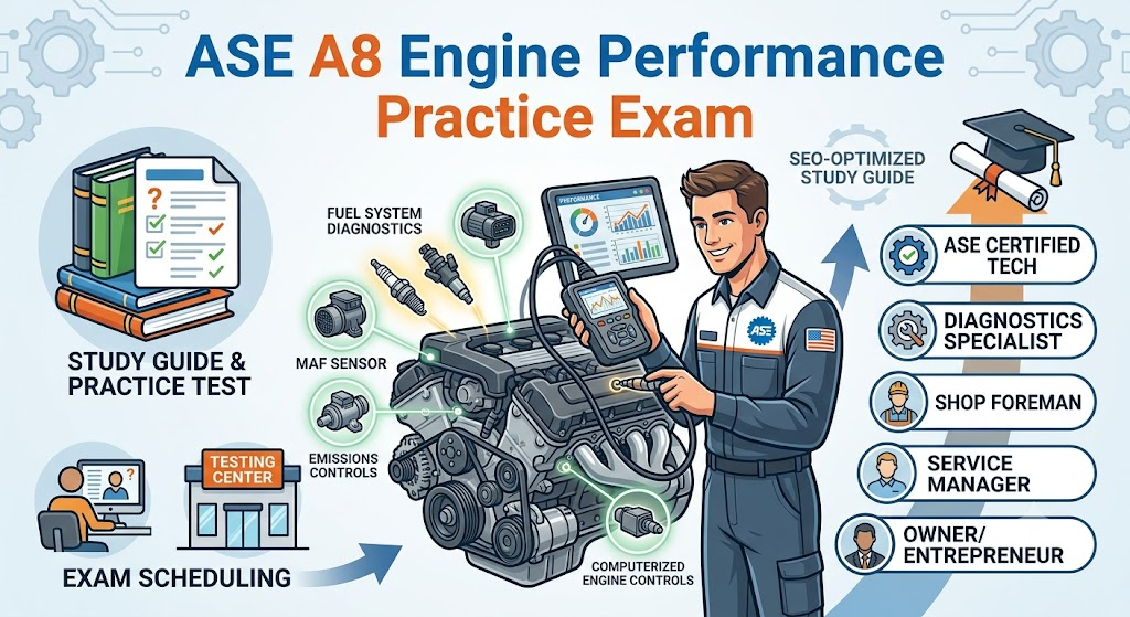ASE Engine Performance (A8) Practice Test Banner