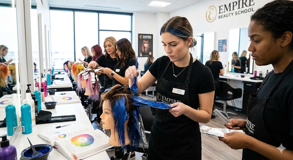 Empire Beauty Schools Haircoloring Practice Test Banner