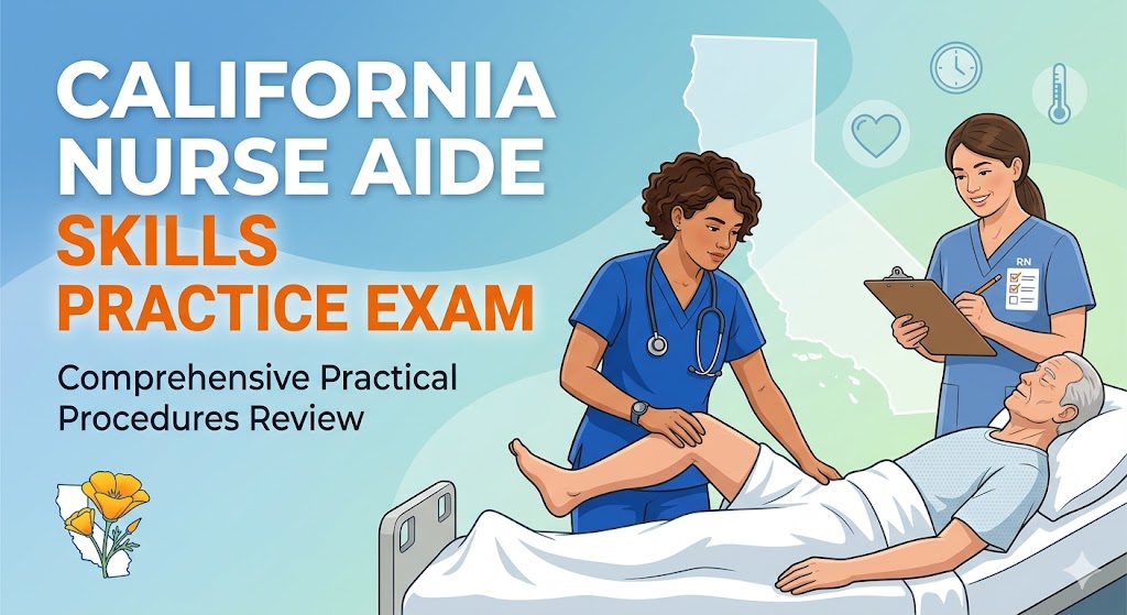California Nurse Aide Skills Procedures Practice Test Banner