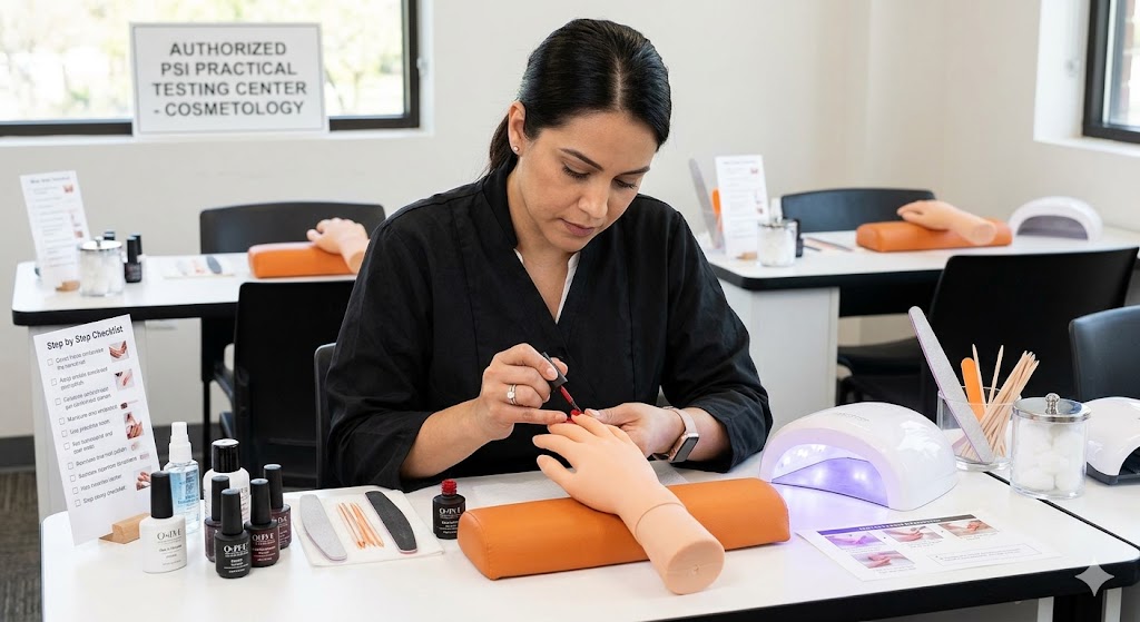 PSI Online Manicurist Practice Test Banner