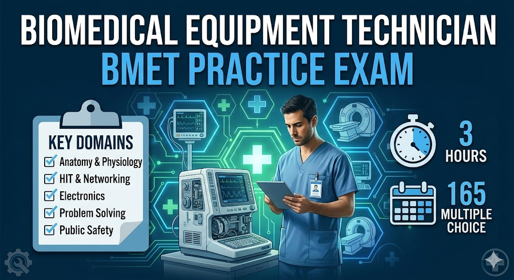 Biomedical Equipment Technician (BMET) Certification Practice Exam Banner