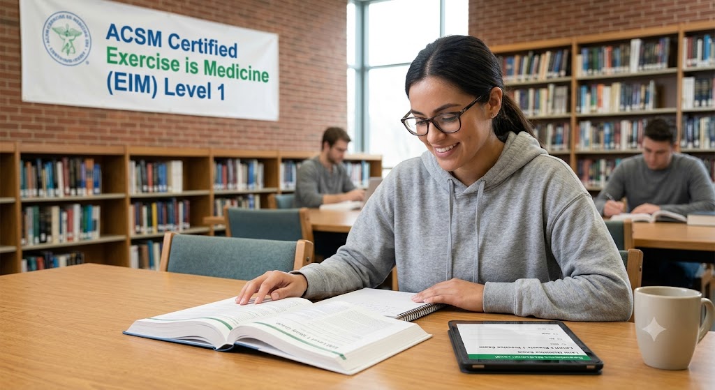 Exercise is Medicine (EIM) Level 1 Practice Exam Banner