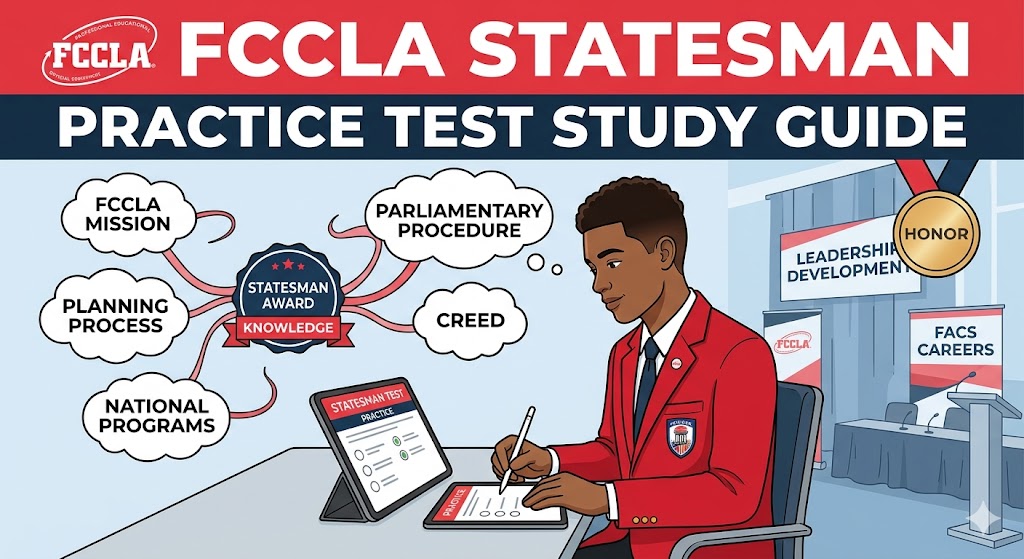 FCCLA Statesman Practice Test Banner