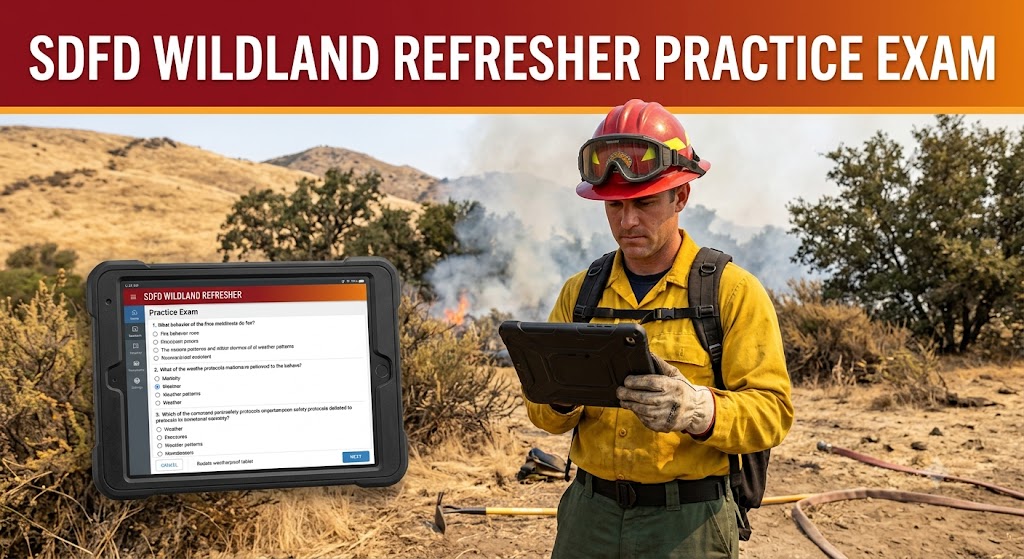 SDFD Wildland Refresher Practice Test Banner