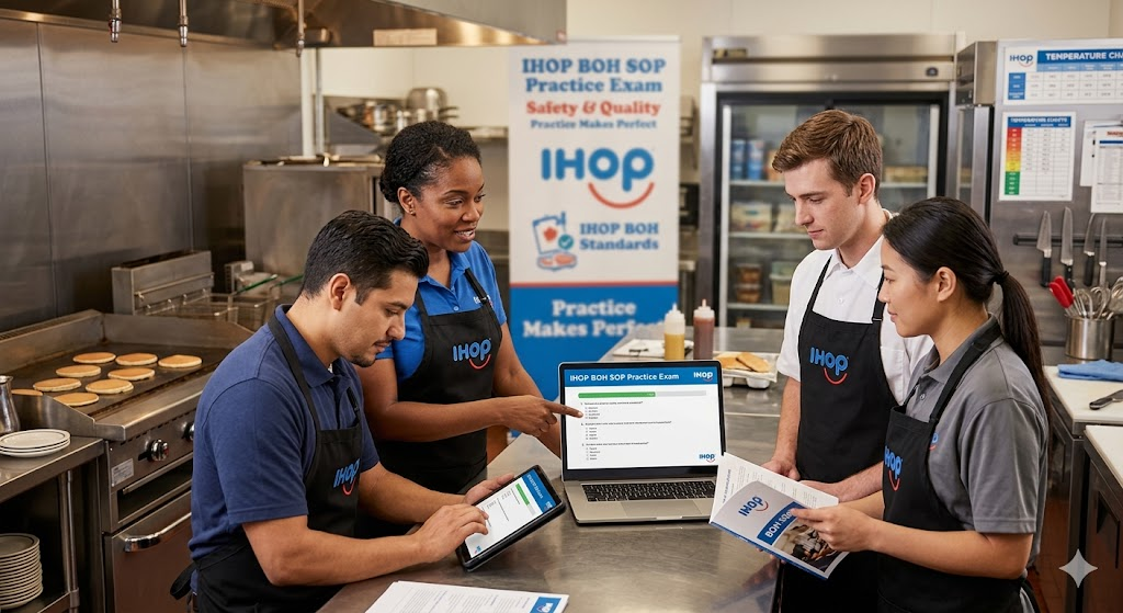 IHOP Back-of-House (BOH) Standard Operating Procedures (SOP) Practice Test Banner