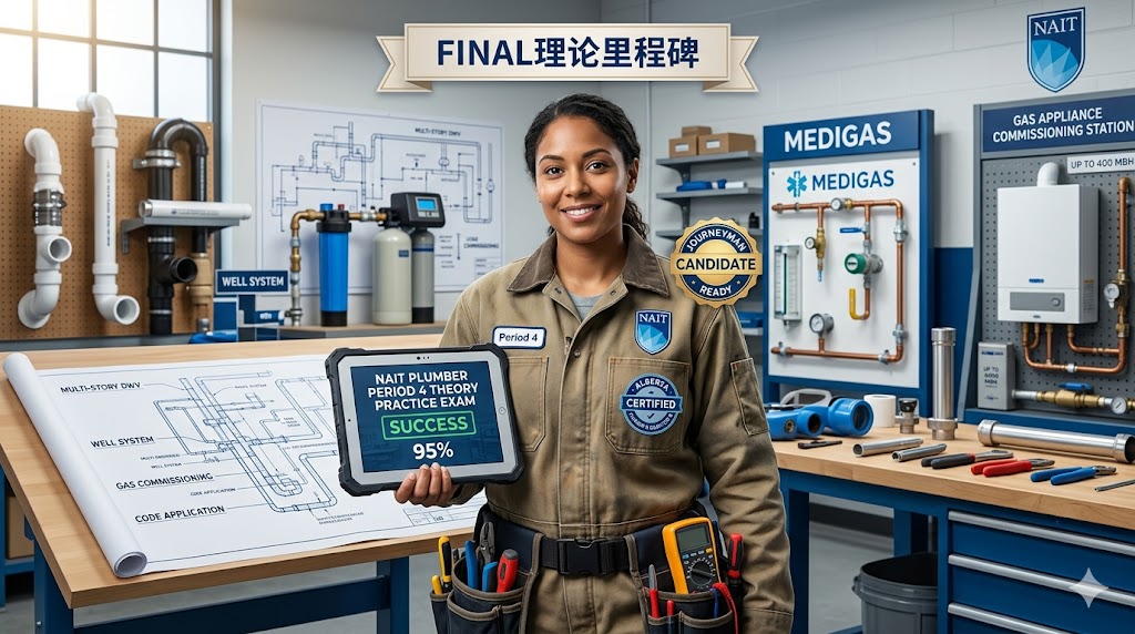 NAIT Plumber Period 4 Theory Practice Test Banner