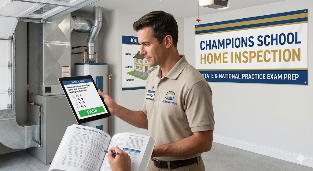 Champions School Home Inspection Practice Test Banner