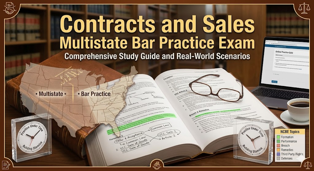 Contracts and Sales Multistate Bar Practice Exam Banner
