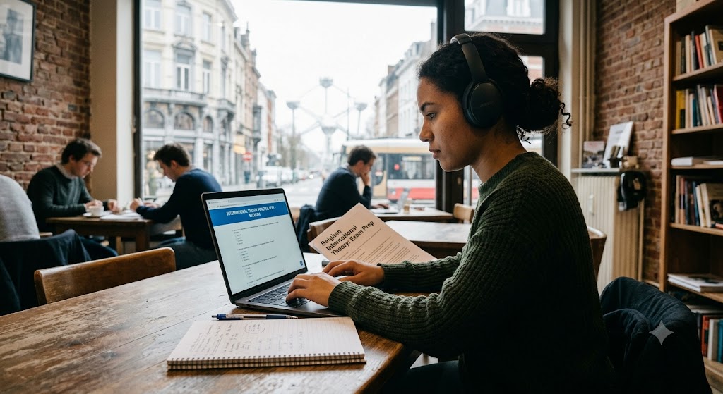 International Theory Practice Test & Exam Prep | Belgium Banner