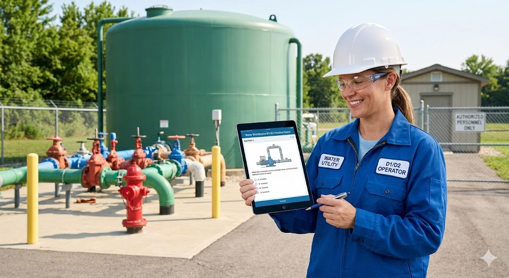 Water Distribution D1/D2 Practice Test Banner