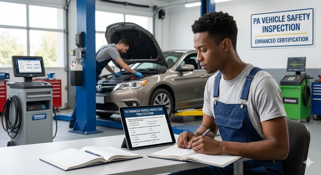 Pennsylvania Enhanced Vehicle Safety Inspection Practice Test Banner
