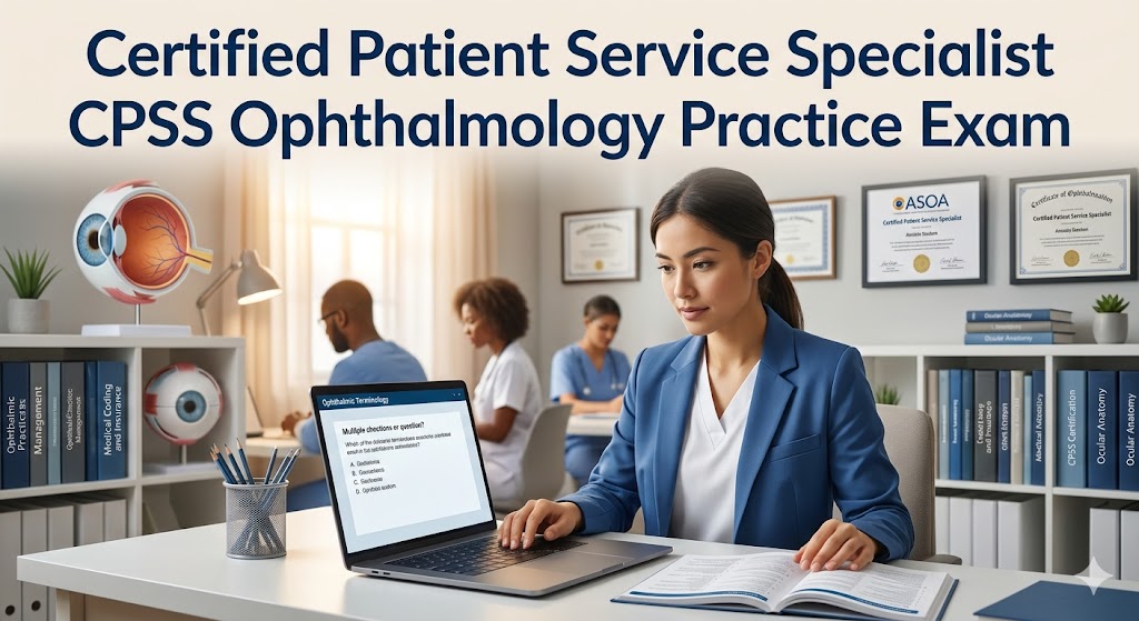 Certified Patient Service Specialist (CPSS) Ophthalmology Practice Exam Banner