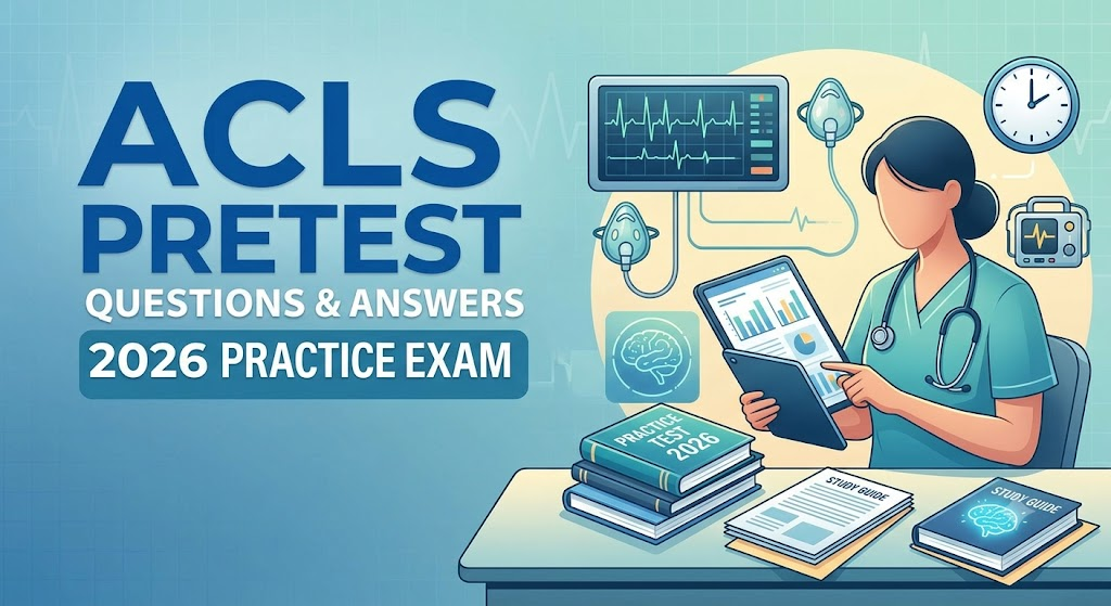 ACLS Pretest Questions and Answers 2026 (Full Practice Test) Banner