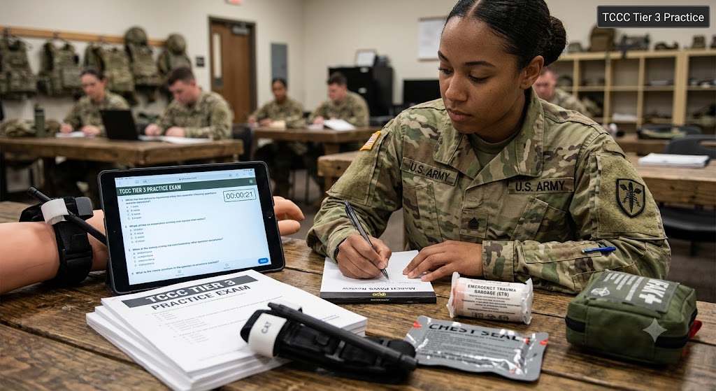Tactical Combat Casualty Care (TCCC) Tier 3 Practice Exam Banner