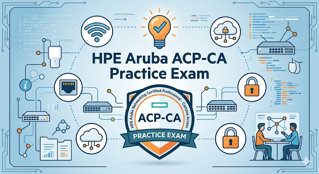 HPE Aruba Networking Certified Professional - Campus Access (ACP-CA) Practice Test Banner