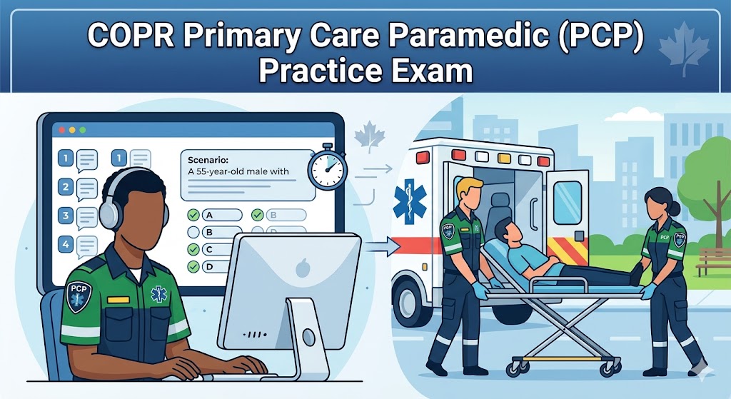 COPR Primary Care Paramedic (PCP) Practice Exam Banner
