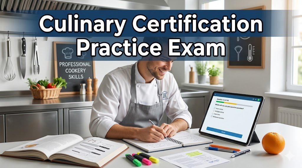 Culinary Certification Practice Exam Banner