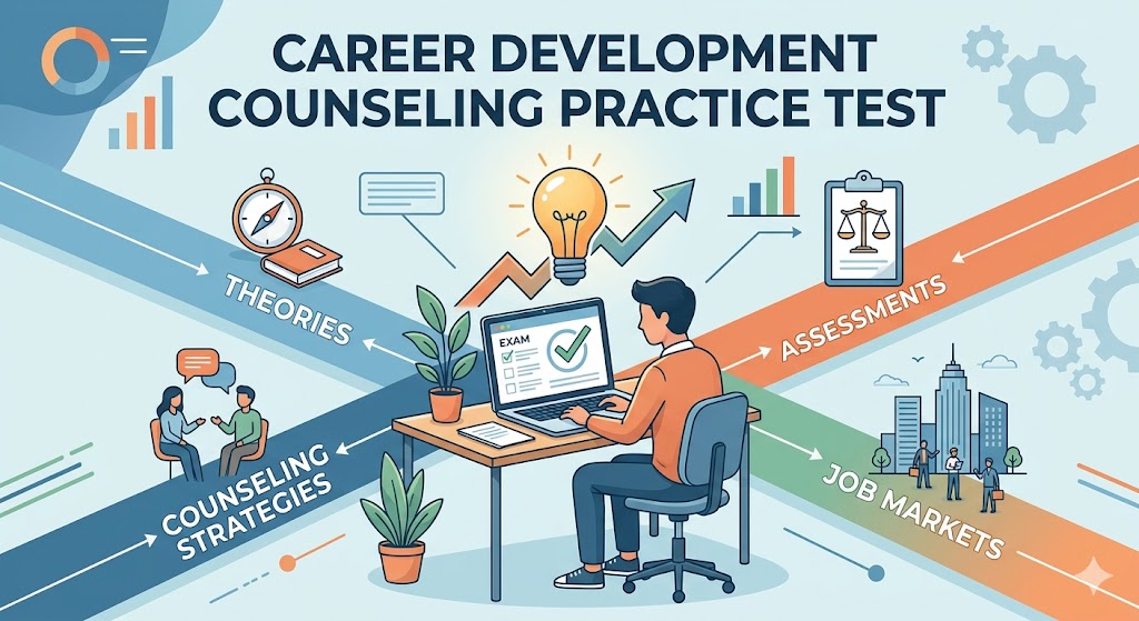 Comprehensive Career Development Theories and Counseling Strategies Practice Test Banner