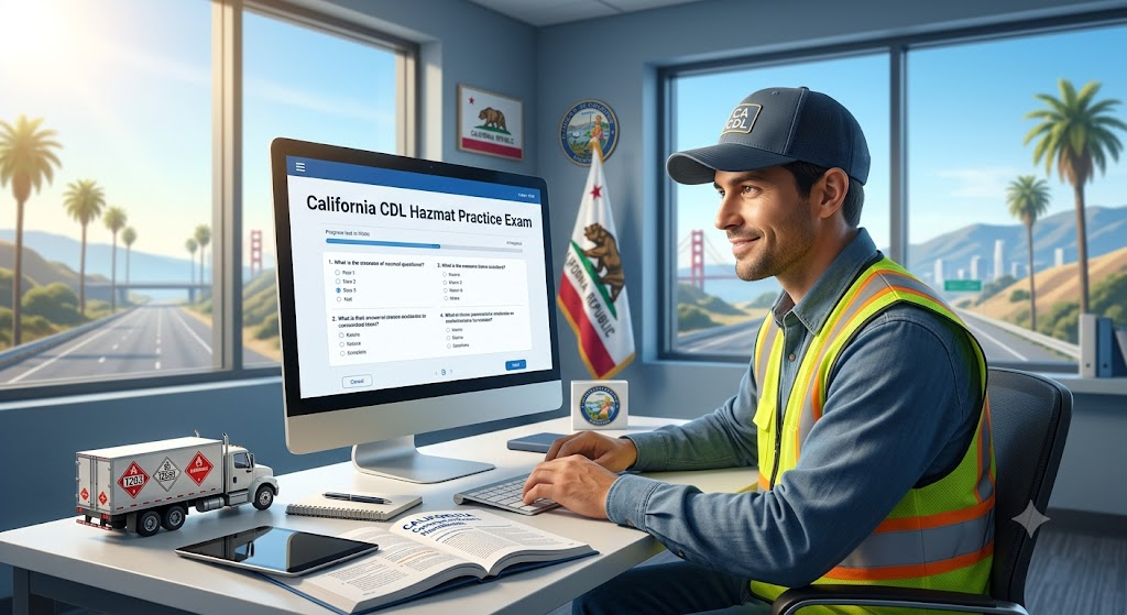 California CDL Hazmat Test Banner