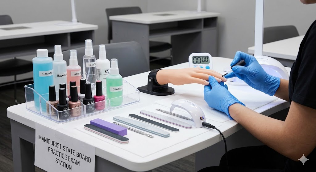Manicurist State Board Practice Exam Banner